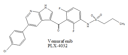 Formule chimique du vémurafénib